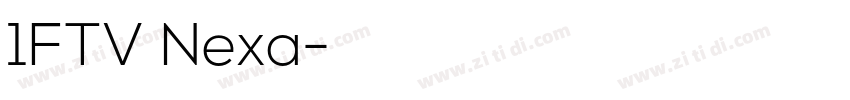 1FTV Nexa字体转换